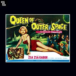 Queen of Outer Space 1958 PNG,  Horror Movie PNG