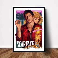 Al Pacino Scarface Movie Poster Canvas Wall Art Home Decor (No Frame)-2.jpg