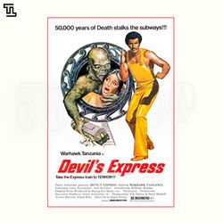 Devils Express 1976 PNG,  Horror Movie PNG