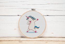 Unicorn cross stitch pattern Dancing unicorn cross stitch Nursery cross stitch decor Horse cross stitch Digital pdf