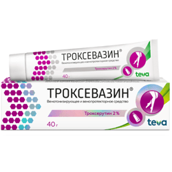 Troxevasin gel 2 percent 40g tube Troxerutin - venotonic, vein restoration