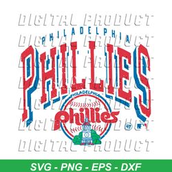 Vintage Philadelphia Phillies Baseball Team SVG Cricut File