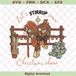 Lets Stirrup Some Christmas Cheer SVG Graphic Design File