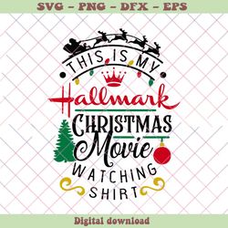 Vintage My Hallmark Christmas Movie Watching SVG File