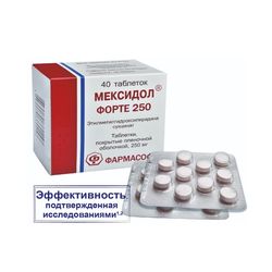 Mexidol FORTE 250 mg 40 pcs for brain function with impaired learning and memory processes
