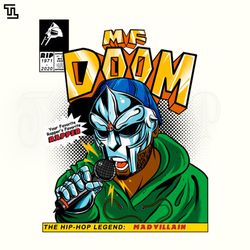 MF DOOM Comic cover Tribute PNG, Comic PNG Download