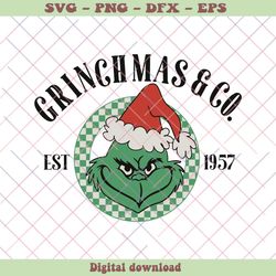 Retro Vintage Grinchmas And Co Est 1957 SVG File For Cricut