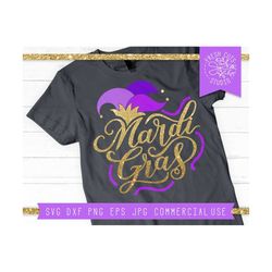 Mardi Gras SVG File Instant Download New Orleans Svg, Louisiana svg, Fat Tuesday svg, Mardi Gras Shirt, Jester Hat svg, NOLA svg for Cricut