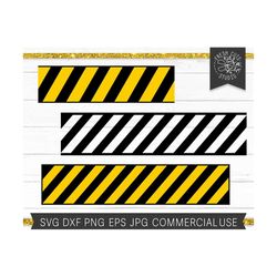 Caution Tape SVG, Caution svg, Warning svg, Construction svg, Construction Tape svg, Safety svg Black Yellow Striped, Caution Tape Clipart