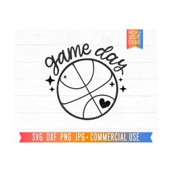Game Day SVG Basketball Shirt PNG, Basketball svg Cut File for Cricut, Silhouette, svg for Girl Basketball Player, Basketball Mom svg