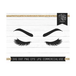 Eyelashes Svg Cut File, Eyebrows svg, Lashes Svg, Lash Extensions svg Cutting Files for Cricut, Silhouette, Beauty, Makeup svg, Mascara svg