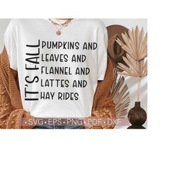 It's Fall Svg, Thanksgiving SVG PNG, Funny Fall - Autumn Svg Quotes, Pumpkin Svg Cut File for Cricut, Cutting Craft Machines Vector Download