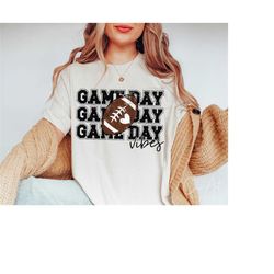 Game Day Vibes Png, Football Png Shirt Design, Football Mama Png Sublimation Print, Varsity Football Season Png, High School Football Png