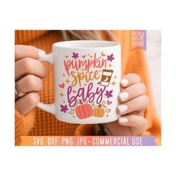 Pumpkin Spice Baby SVG, Halloween Coffee svg, Fall Coffee svg, Hand Lettered, Pumpkin Drink, Pumpkin Spice svg, Shirt Design, Pumpkin Season