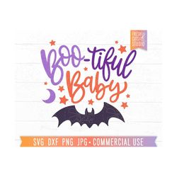boo-tiful baby svg halloween baby cut file, cute halloween svg, spooky baby svg, halloween sublimation for toddler, newborn halloween png