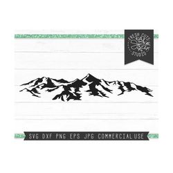 Rocky Mountains SVG Cut File for Cricut, Mountain Silhouette Svg, Instant Download, Mountain Range Svg, Vector, Mountain Climbing Svg Hiking