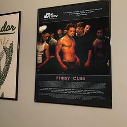 Fight Club Poster, Fight Club Movie Poster, Edward Norton, Brad Pitt, 1999 Vintage Movie Poster, Movie Fan Gift Poster,