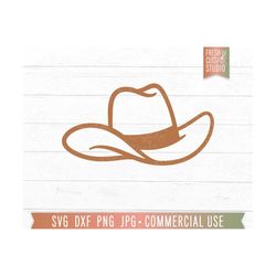 cowboy hat svg cut file, cowboy svg, cowboy hat clipart image, western, southern, cowgirl hat svg dxf png, cricut files, silhouette file