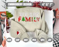 Christmas Embroidery Designs, We Are Family Embroidery, Merry Christmas Embroidery Designs, Christmas Designs