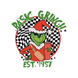 Christmas Movie Characters Retro Basic Grinch SVG Download