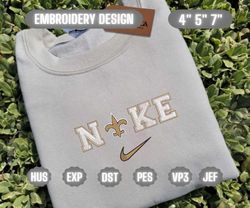 NIKE NFL New Orleans Saints Logo Embroidery Design, NIKE NFL Logo Sport Embroidery Machine Design, Famous Football Team Embroidery Design, Football Brand Embroidery, Pes, Dst, Jef, Files