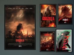 Godzilla Movie Poster 2023 FilmDune Room Decor Wall ArtPoster GiftCanvas prints.jpg