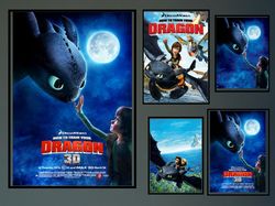 How to Train Your Dragon Movie Poster 2023 FilmDune Room Decor Wall ArtPoster GiftCanvas prints.jpg