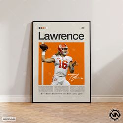 Trevor Lawrence Poster, Jacksonville Jaguars, NFL Poster, Sports Poster, NFL Fans, Football Poster, NFL Wall Art, Sports