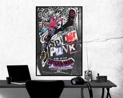 Spider-Man Across the Spider-Verse Character Posters Hobart Hobie Brown Spider Punk, Room Decor, Home Decor, Art Poster