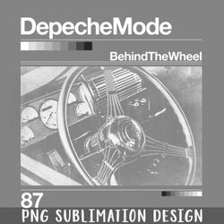 Behind The Wheel Artwork 90s Design PNG Download