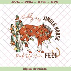Giddy Up Jingle Horse Pick Up Your Feet PNG Download