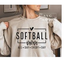 Softball Mom SVG PNG PDF, Mom Svg, Softball Svg, Mom Life Svg, Softball Mom Shirt, Game Day Svg, Softball Mom Svg File, Sports Svg