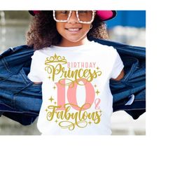 10th Birthday SVG PNG PDF, 10th Birthday Svg, Birthday Svg, Ten Birthday Princess Svg, My 10th Birthday Svg, It's My Birthday Svg, Hello 10