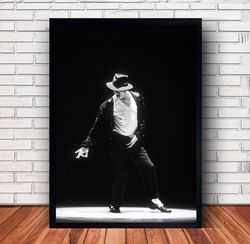 Michael Jackson Music Poster Canvas Wall Art Family Decor, Home Decor,Frame Option-1