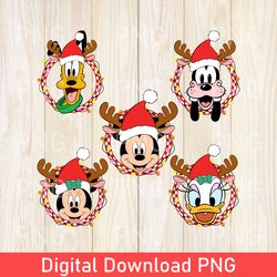 Mickey and Friends Christmas Checkered PNG, Disney Pocket Christmas PNG, Vintage Disneyland Christmas PNG, Christmas PNG
