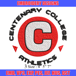 Centenary Gentlemen embroidery design, Centenary Gentlemen embroidery, logo Sport embroidery, NCAA embroidery.