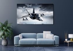 Arma 3 Jets Canvas Wall Art, Fighter Aircraft Cockpit Canvas Home Decor, Airplane Military aviation Gift plane, Plane Je