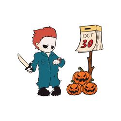 Funny Michael Myers Halloween Pumpkin SVG Download
