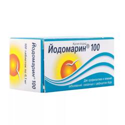 Iodomarin 100 tab 100 mg Potassium iodide supplement Iodomarin tab 100 mcg 100 pcs