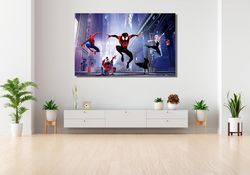 Spider,Man canvas Wall Art Print  Into the Spiderman Verse Wall Decor  Spider,Man  Across the Spider Wall Art CANVAS