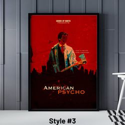 American Psycho Poster, 5 Different American Psycho Posters, American Psycho Print, American Psycho Decor, American Psyc