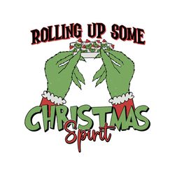 Vintage Rolling Up Some Christmas Spirit SVG File For Cricut