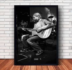 Kurt Cobain Music Poster Canvas Wall Art Family Decor, Home Decor,Frame Option-1