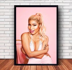 Nicki Minaj Music Poster Canvas Wall Art Family Decor, Home Decor,Frame Option