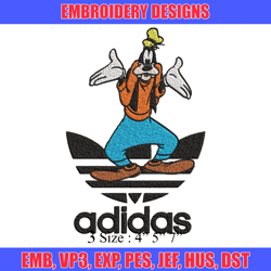 Goofy adidas Embroidery Design, Adidas Embroidery, Brand Embroidery, Embroidery File,Logo shirt,Digital download