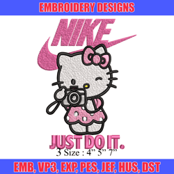 Hello kitty Nike Embroidery design, hello kitty cartoon, Embroidery, Nike design, Embroidery file, Instant download