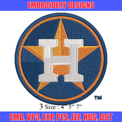 Houston Astros Embroidery Design, Brand Embroidery, Embroidery File, Logo shirt, Sport Embroidery, Digital download