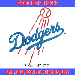 Los Angeles Dodgers.Embroidery Design, Brand Embroidery, Embroidery File, Logo shirt, Sport Embroidery,Digital download