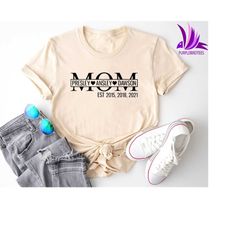 Mom Shirt, Custom Mom Shirt, Mom Shirt With Kids Names, Mom Name Shirt, Personalized Mom Shirt, Mom and Kids Shirt, Mom