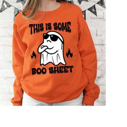This Is Some Boo Sheet Ghost Sweatshirt, Halloween Sweatshirt, Boo Ghost Sweatshirt, Cute Ghost Sweatshirt, Spooky Seaso